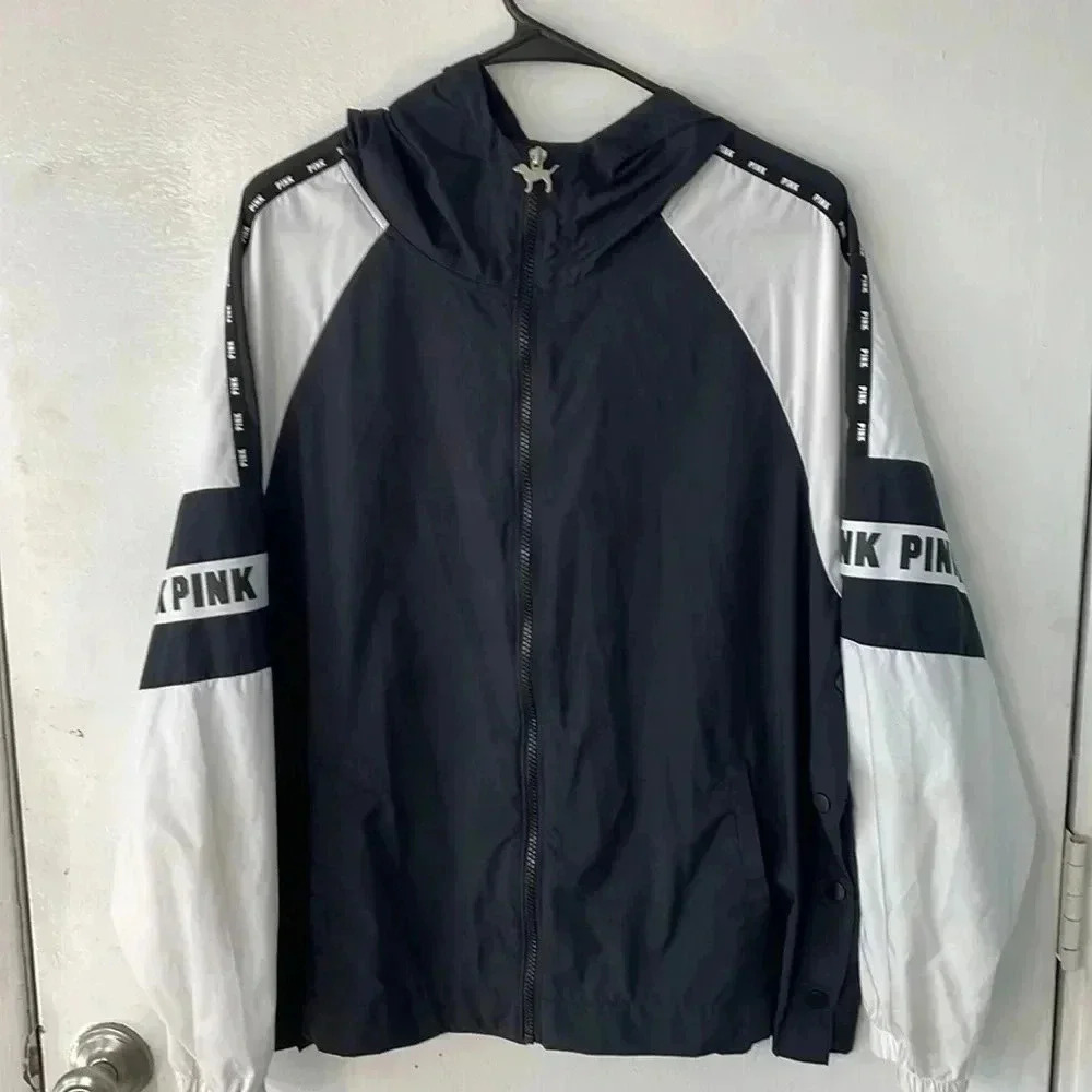 Victoria secret pink zip up windbreaker